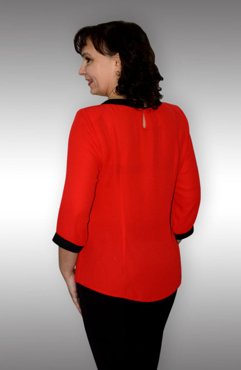 женские блузы Таир-Гранд 62208-1 красный+черный