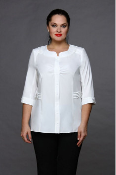 женские блузы MIRSINA FASHION 1008 белый