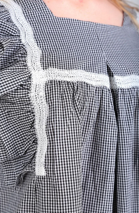женские блузы Таир-Гранд 62390 черно-белый