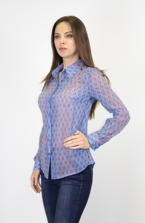 женские блузы VLADOR 500610-2 синий