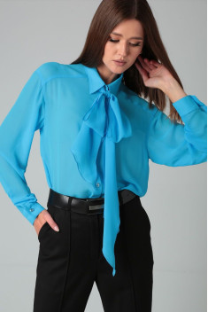женские блузы DOGGI 085 голубой