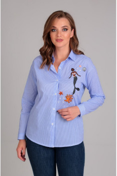 женские блузы Таир-Гранд 62254 т.синий