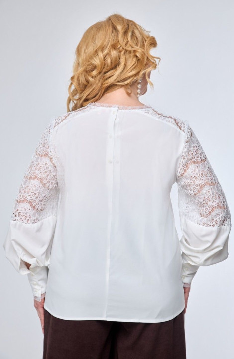 женские блузы Anelli 845 белый_кружево