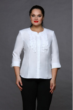 женские блузы MIRSINA FASHION 1014 белый