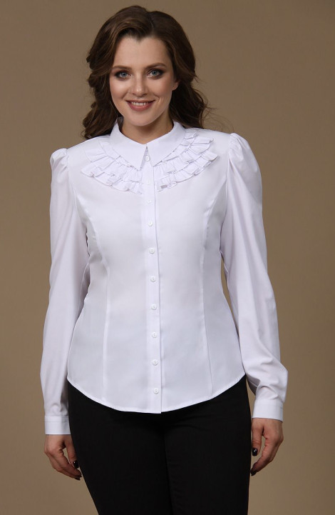 женские блузы MIRSINA FASHION 1310 белый