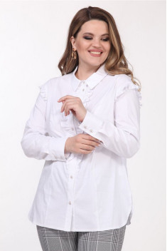 женские блузы Djerza 0191 белый