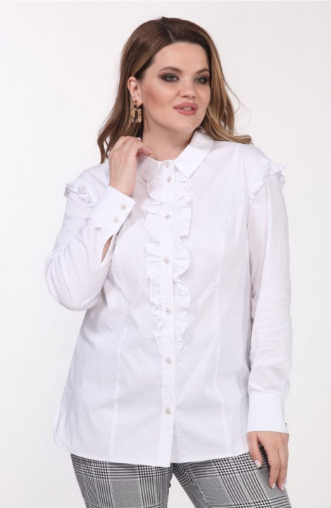 женские блузы Djerza 0191 белый