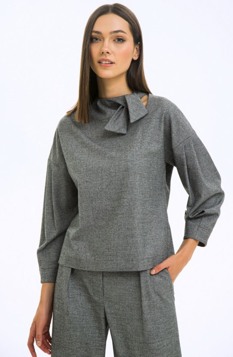 женские блузы LaVeLa L50138 серый