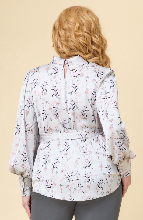 женские блузы Svetlana-Style 1734 серый+молочный