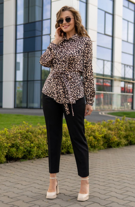 женские блузы Andina 106 леопард