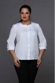 женские блузы MIRSINA FASHION 1015 белый