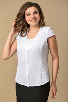 женские блузы MIRSINA FASHION 1239 белый