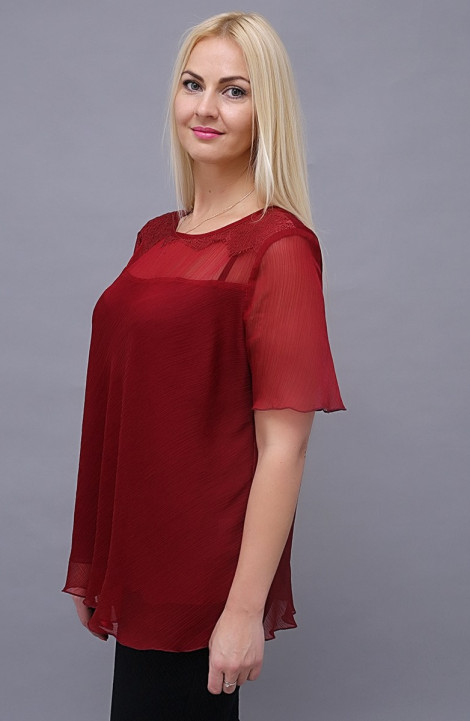 женские блузы Avila 0597 бордовый
