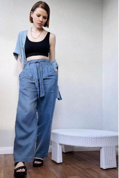 Женские брюки Individual design 20202-1 сине-зеленый