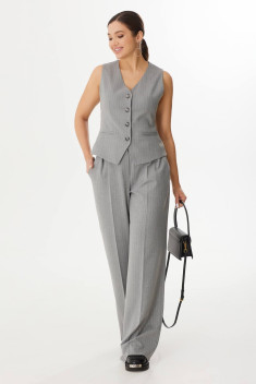 Женские брюки Elady 4297 светло-серый,полоска