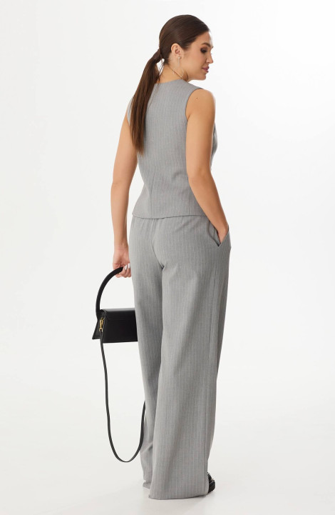 Женские брюки Elady 4297 светло-серый,полоска