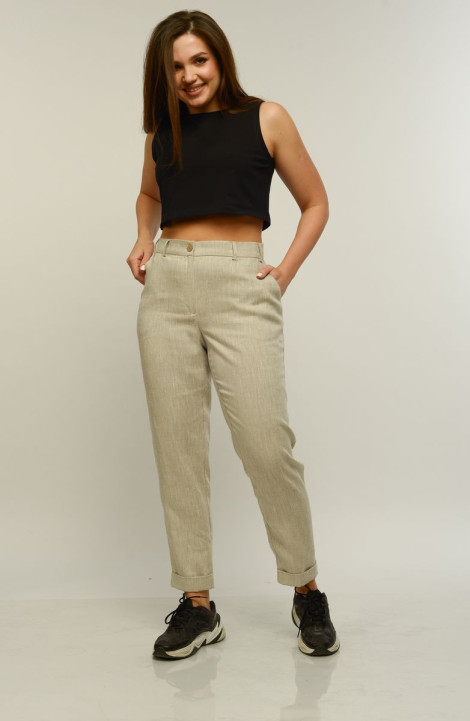 Женские брюки MALI 321-053 натуральный