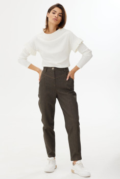 Женские брюки NiV NiV fashion 132 коричневый