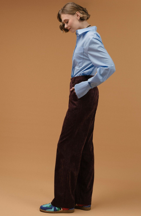 Женские брюки JRSy 2406 коричнево-вишневый