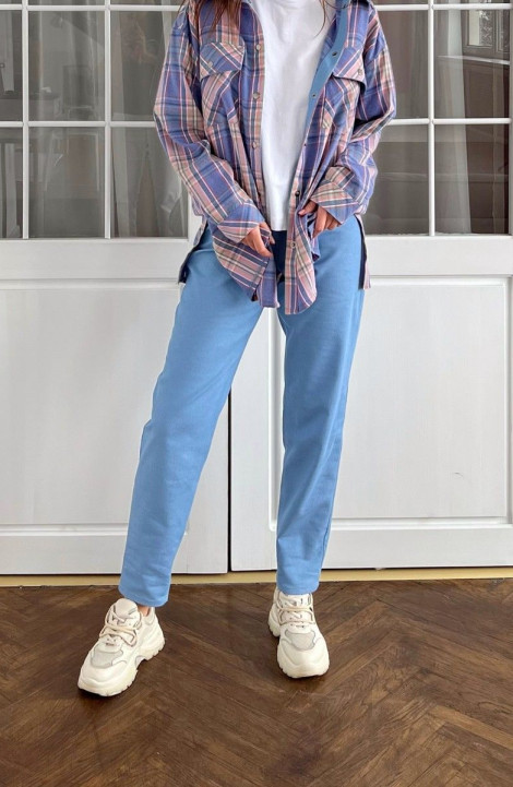 Женские брюки i3i Fashion 700/2 голубой