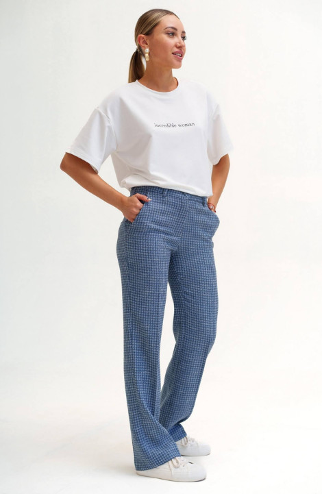 Женские брюки Ivera 2035L серый, голубой