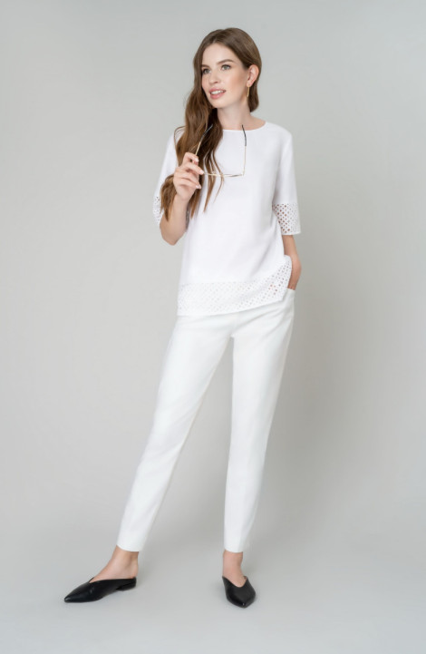 Женские брюки Elema 3К-8993-2-170 белый