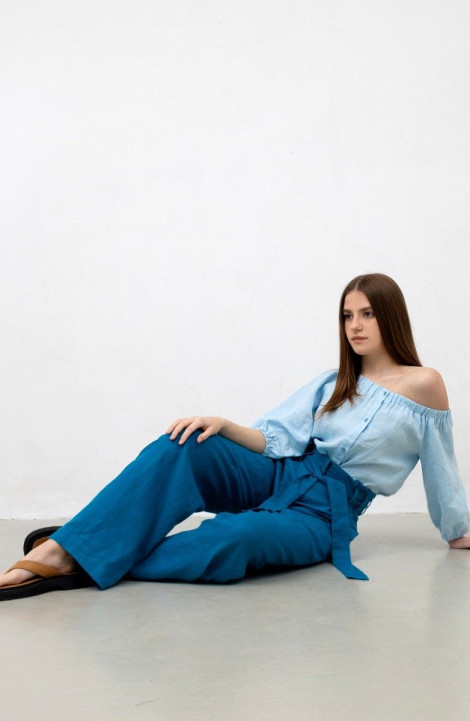 Женские брюки Individual design 20202-1 джинсовый