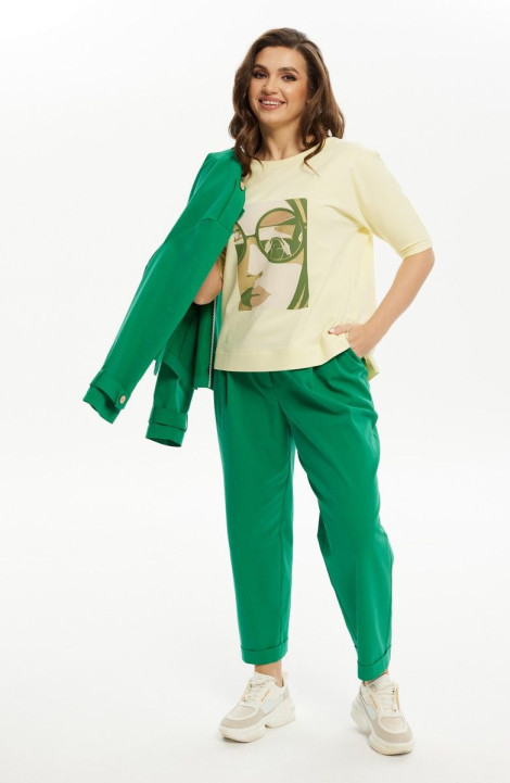 Женские брюки Condra 14091 зеленый