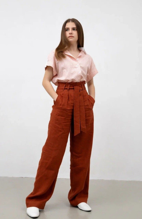 Женские брюки Individual design 20202-1 кирпичный