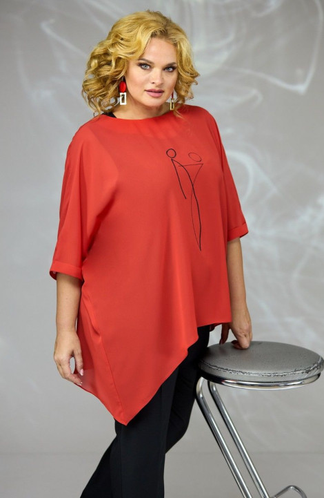 Комплект с блузой Angelina & Сompany 665 красный