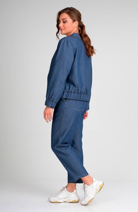 Женский комплект с курткой Liona Style 848 синий