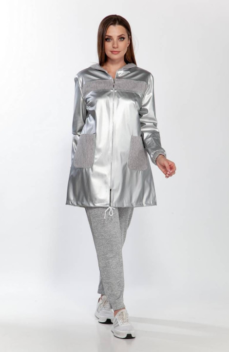 Женский комплект с курткой Belinga 2185 серебро/серый