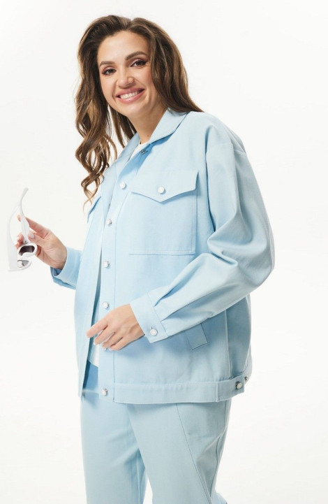 Женский комплект с верхней одеждой Angelina 6493 голубой