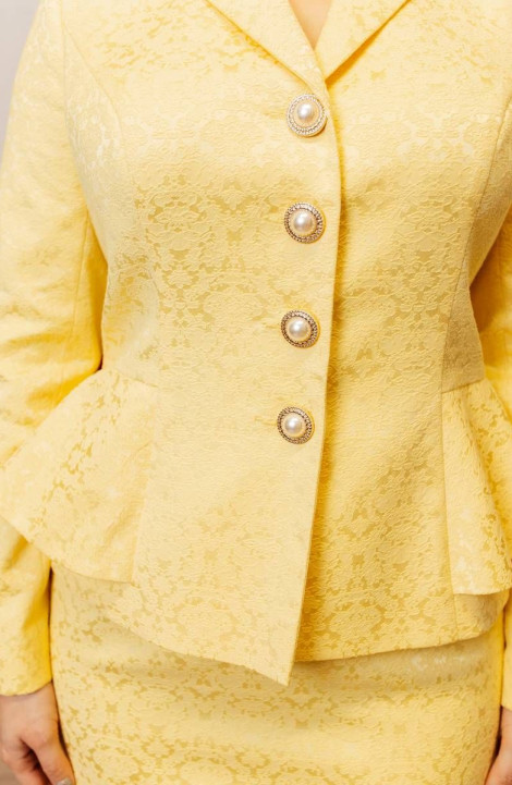 Юбочный костюм Мода Юрс 2349 желтый