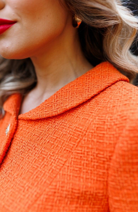 Юбочный костюм Мода Юрс 2593-1 оранжевый