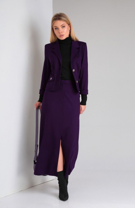 Юбочный костюм DOGGI 1633 пурпурный