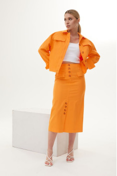Юбочный костюм DAVA 163 оранжевый