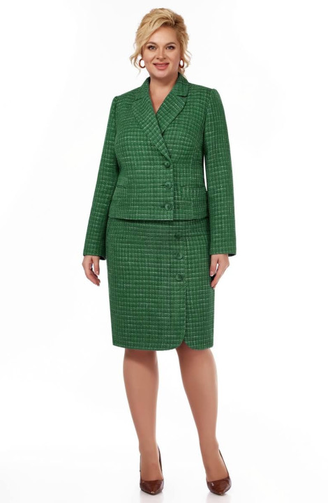Юбочный костюм LaKona 11536 зеленый