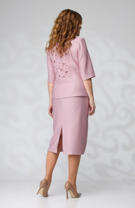 Юбочный костюм Viola Style 2707 розовый