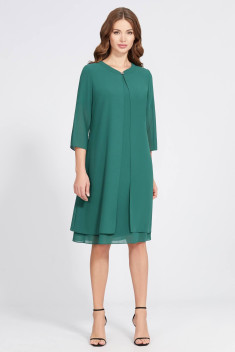 Комплект с платьем Bazalini 4843 зеленый
