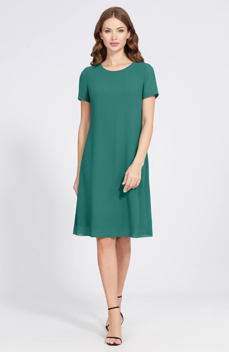 Комплект с платьем Bazalini 4843 зеленый