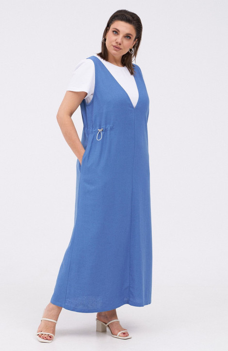Комплект с платьем KaVaRi 8031.2 голубой