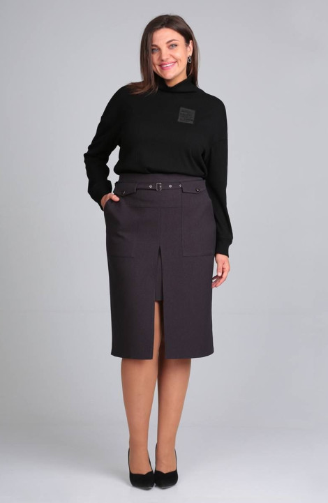 Комплект юбочный Viola Style 2697 черный_-_графит