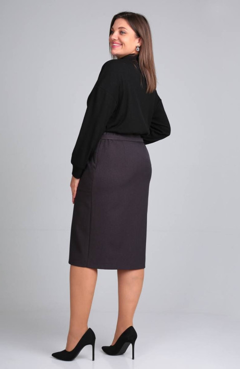 Комплект юбочный Viola Style 2697 черный_-_графит