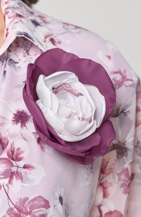 Комплект с платьем Мишель стиль 1188 розово-сиреневый