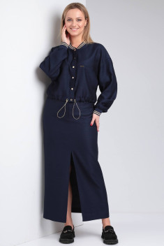 Комплект юбочный Viola Style 2719 темно-синий