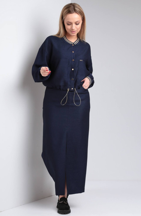 Комплект юбочный Viola Style 2719 темно-синий