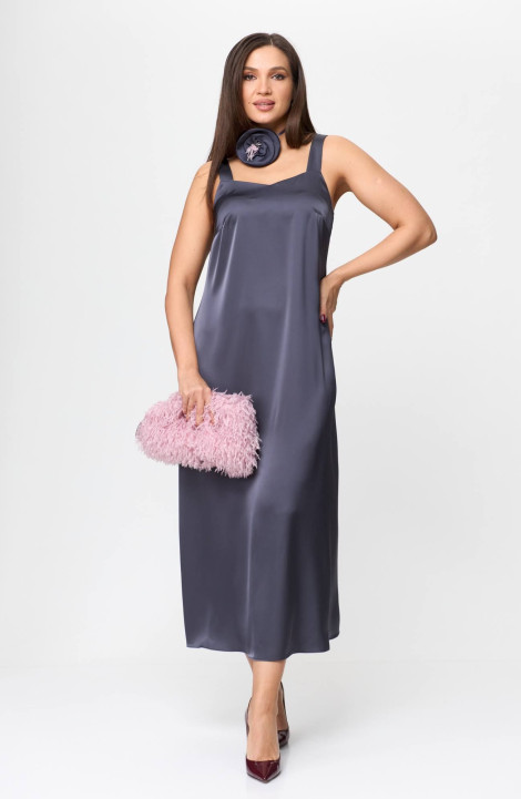 Комплект с платьем Karina deLux M-1195 графит/розовый