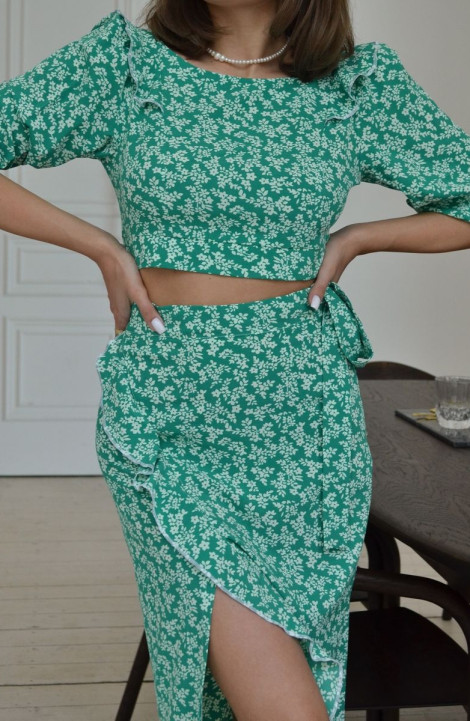 Комплект юбочный THE.WOMAN 0084 зелень