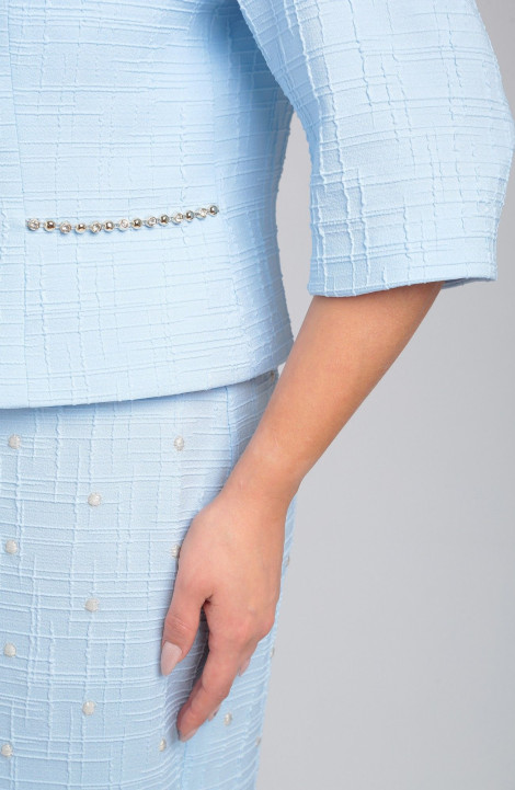 Комплект с платьем Pocherk 3-028 голубой